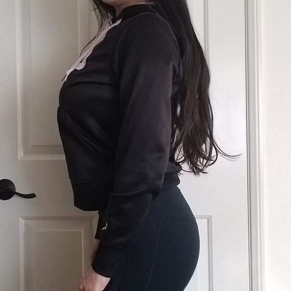 FILA Hoodie Pink Black Breast Cancer Sweater XS - Picture 9 of 9